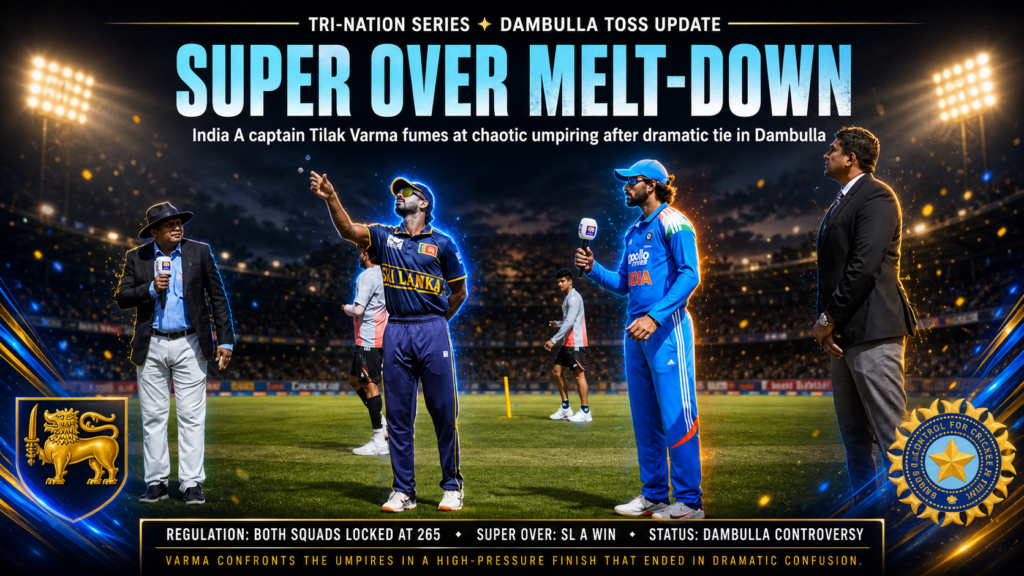 Super Over Chaos! Tilak Varma Furious After Umpiring Drama