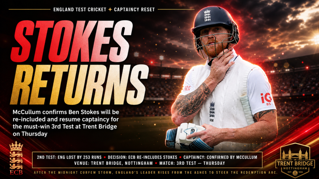 Ben Stokes return