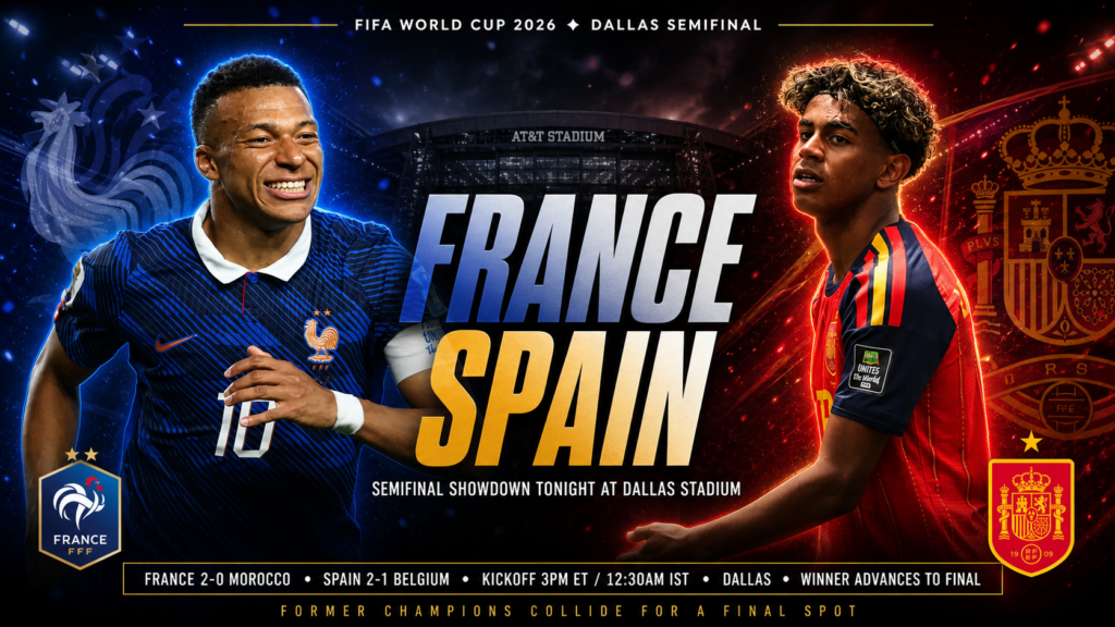 France vs Spain World Cup semifinal
