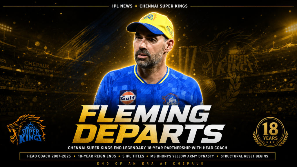 Stephen Fleming CSK exit
