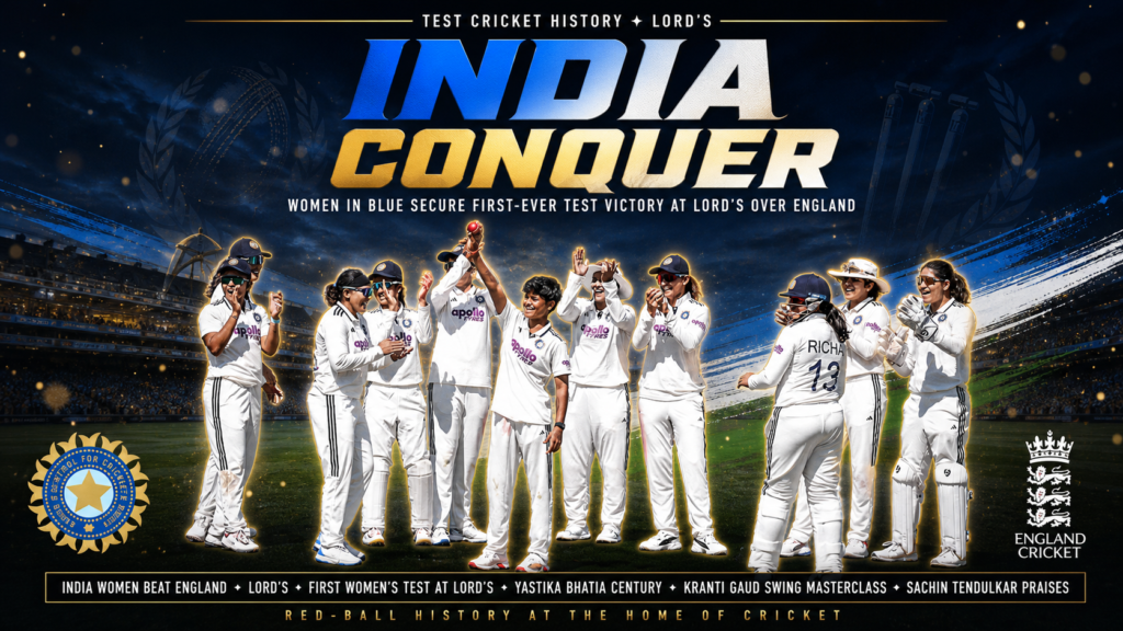 India Women Lord's Test win