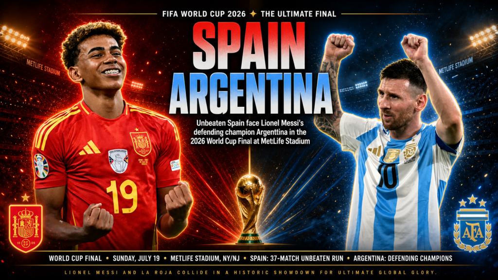 Spain vs Argentina World Cup Final 2026