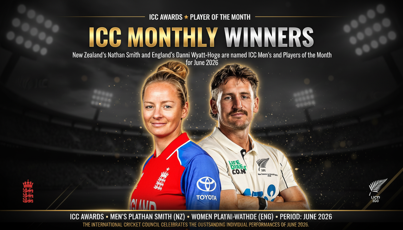 ICC Player of the Month June 2026