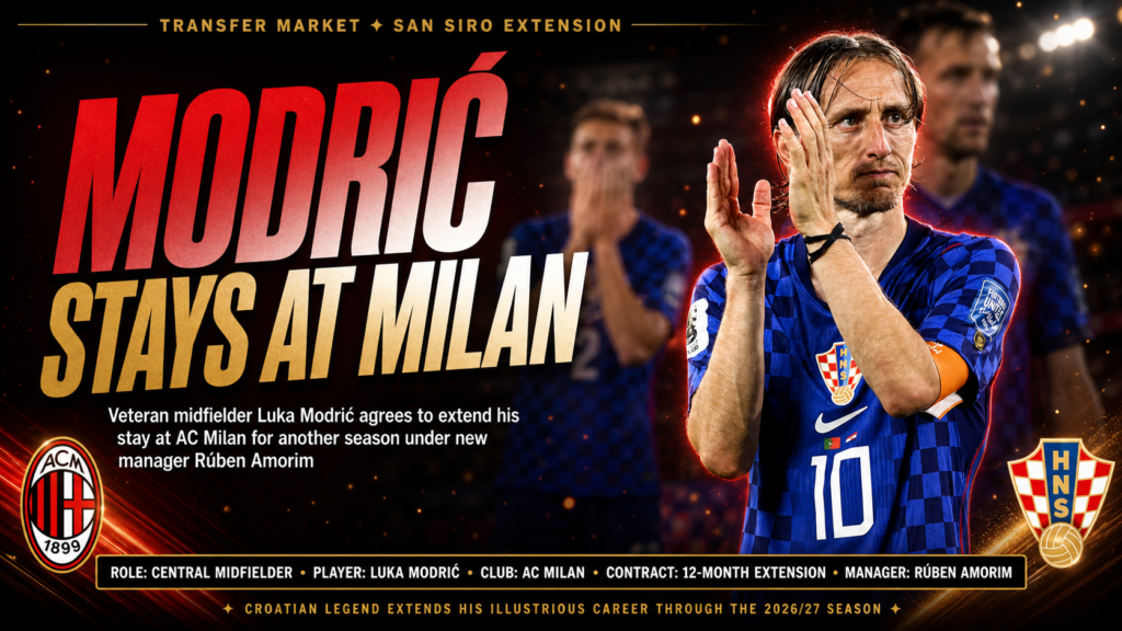 Luka Modrić AC Milan contract extension