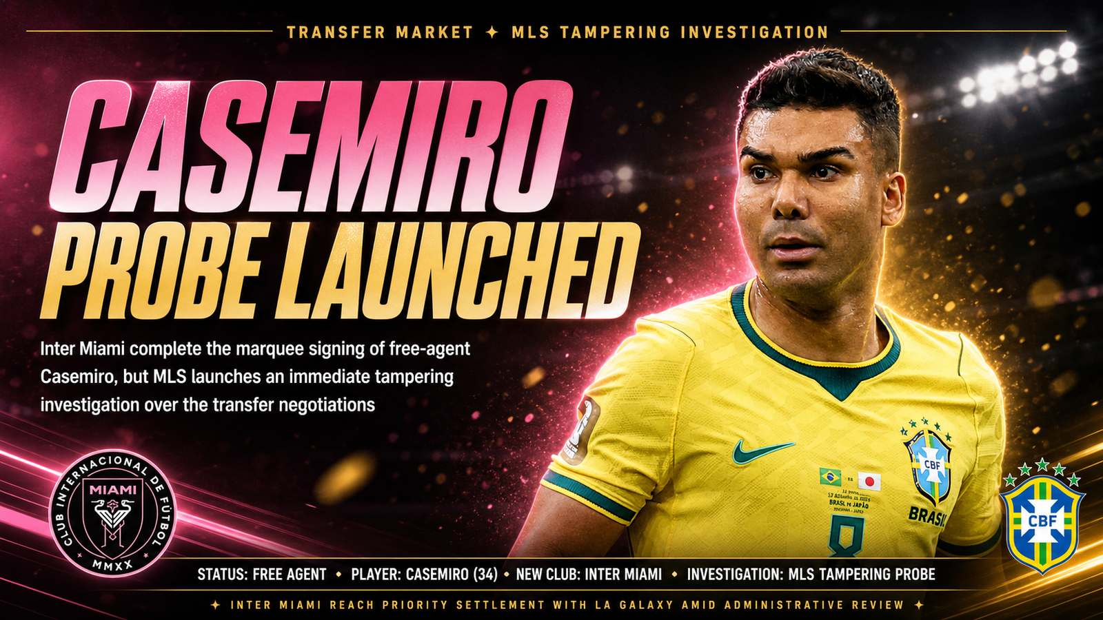 Casemiro Inter Miami transfer