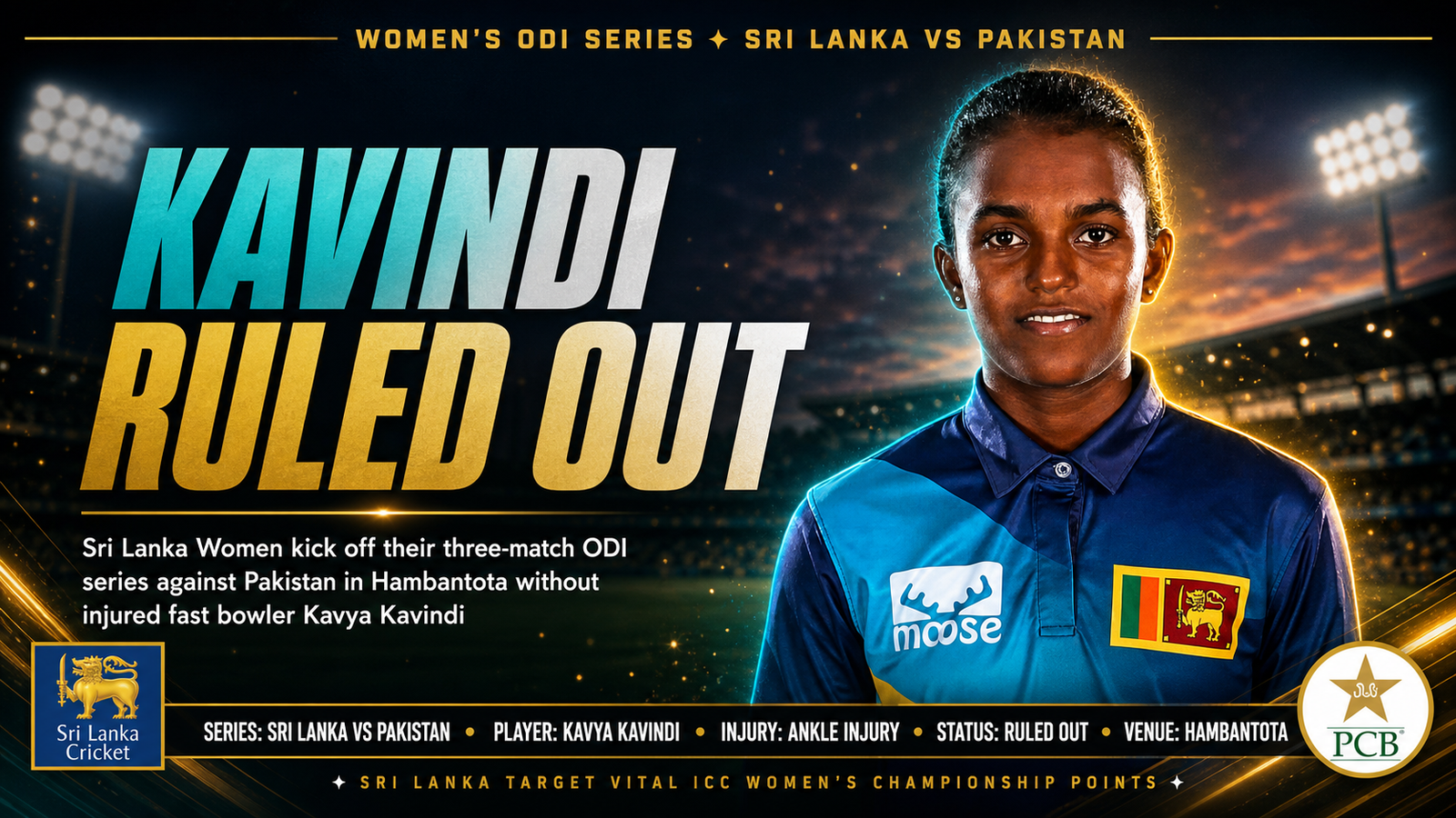 Sri Lanka Women vs Pakistan Women ODI series