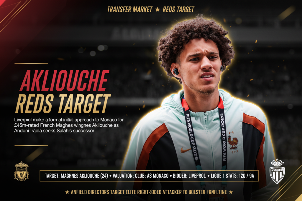 Liverpool Maghnes Akliouche transfer