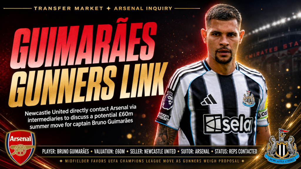 Bruno Guimarães Arsenal transfer