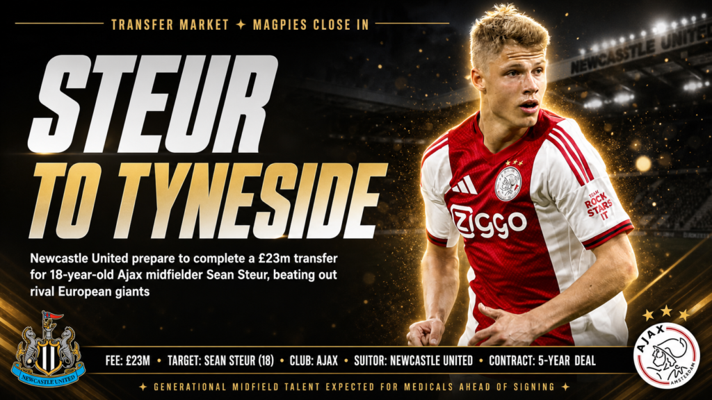 Sean Steur Newcastle transfer