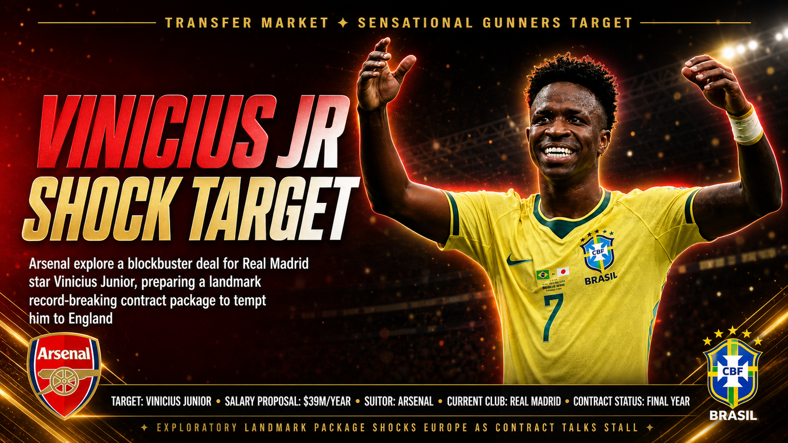 Vinicius Junior Arsenal transfer