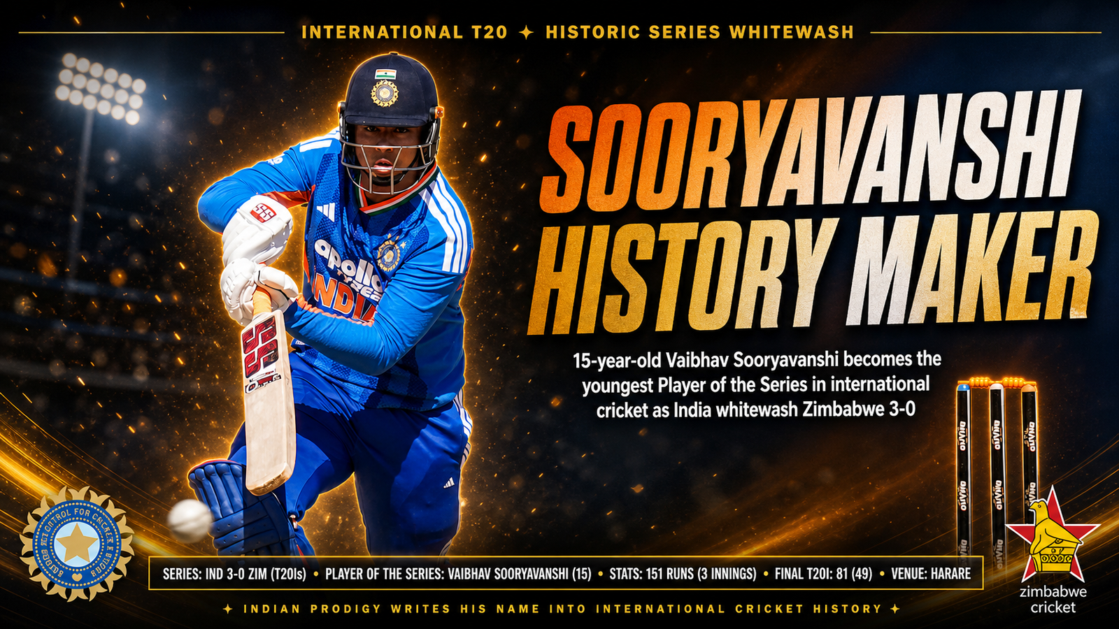 Vaibhav Sooryavanshi Player of the Series