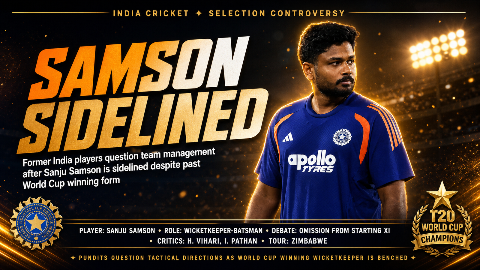 Sanju Samson T20I selection debate