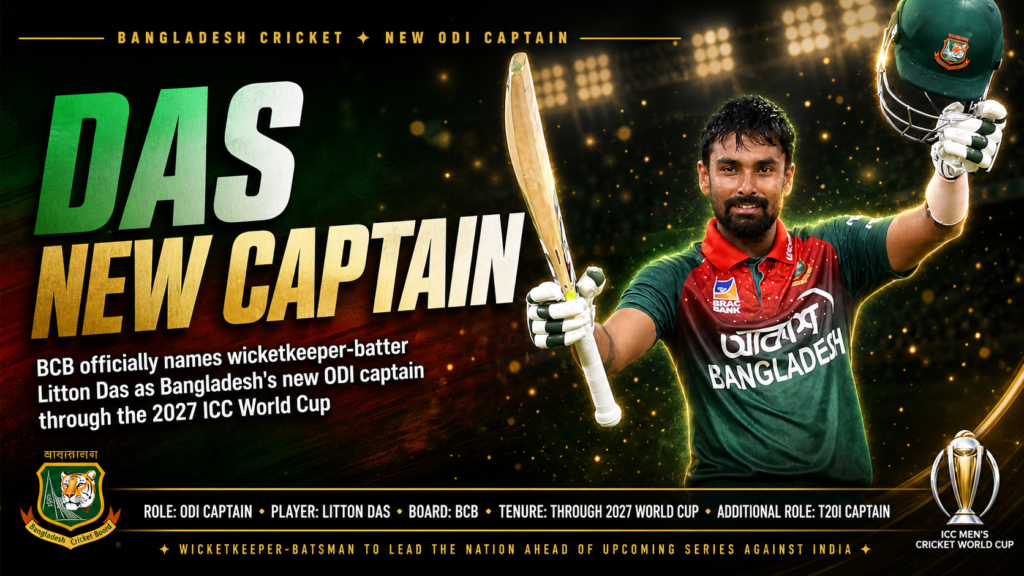 Litton Das Bangladesh ODI captain