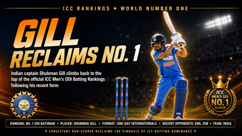 Shubman Gill ICC ODI Rankings