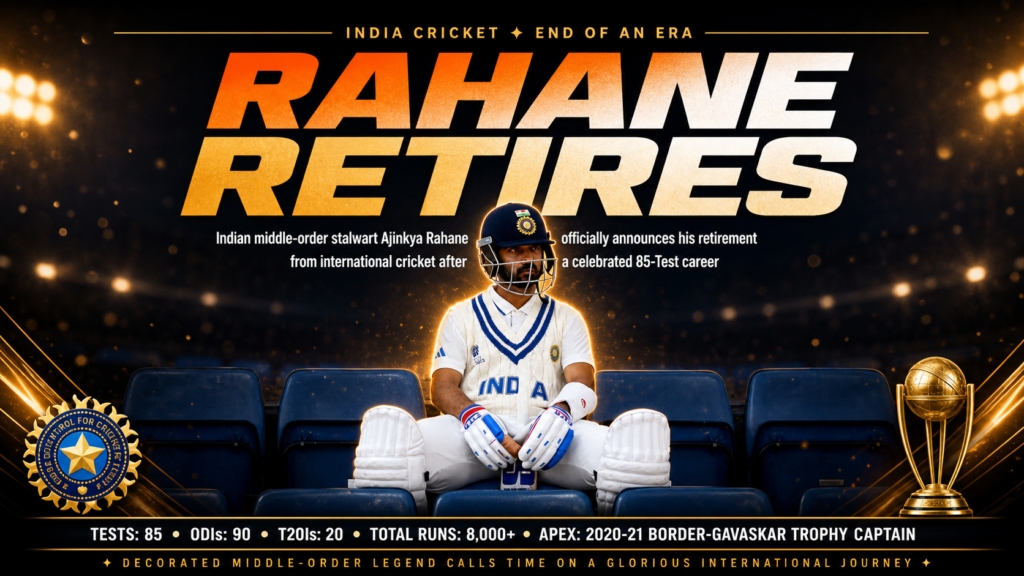 Ajinkya Rahane retirement