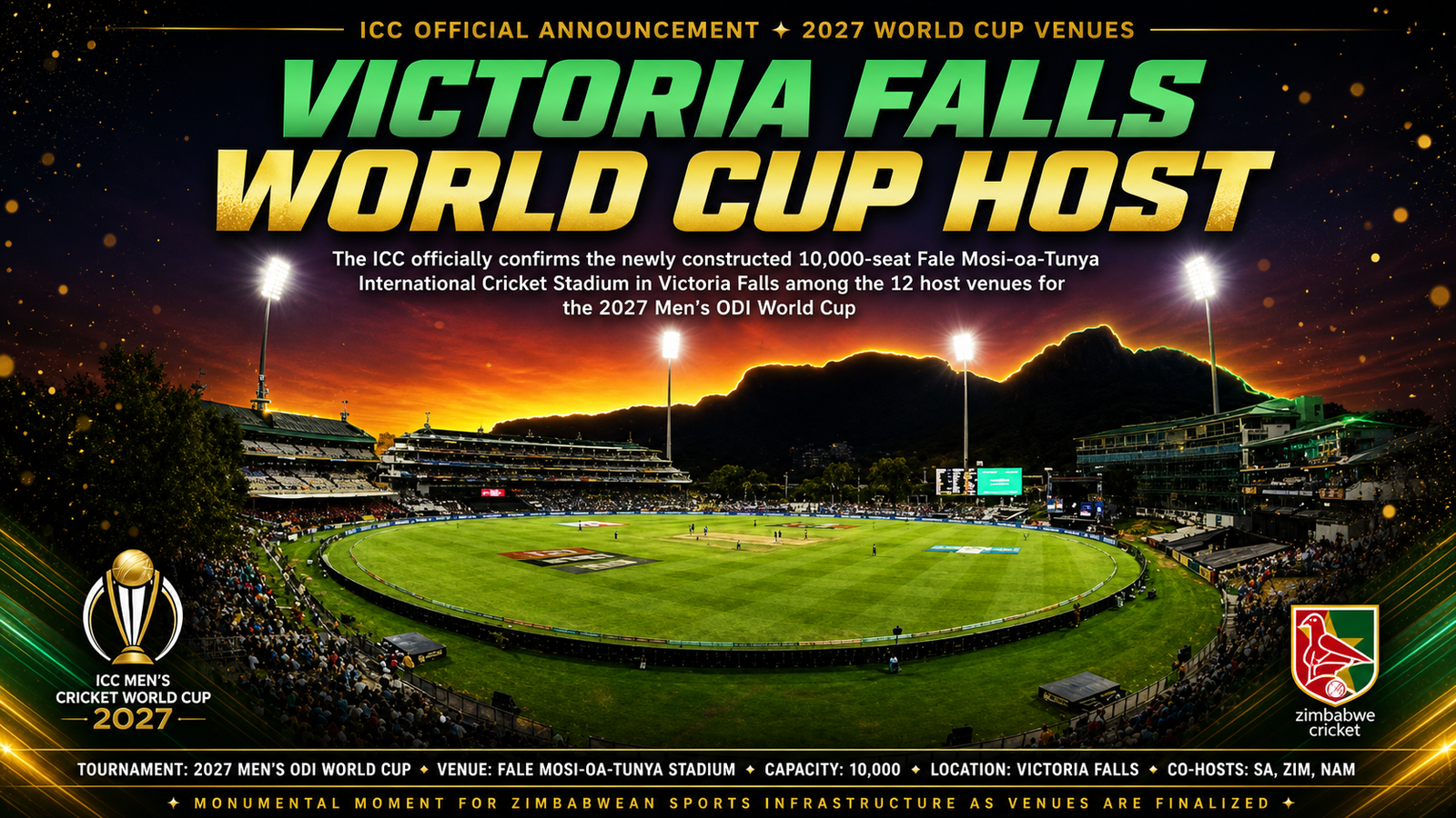 2027 ODI World Cup venues