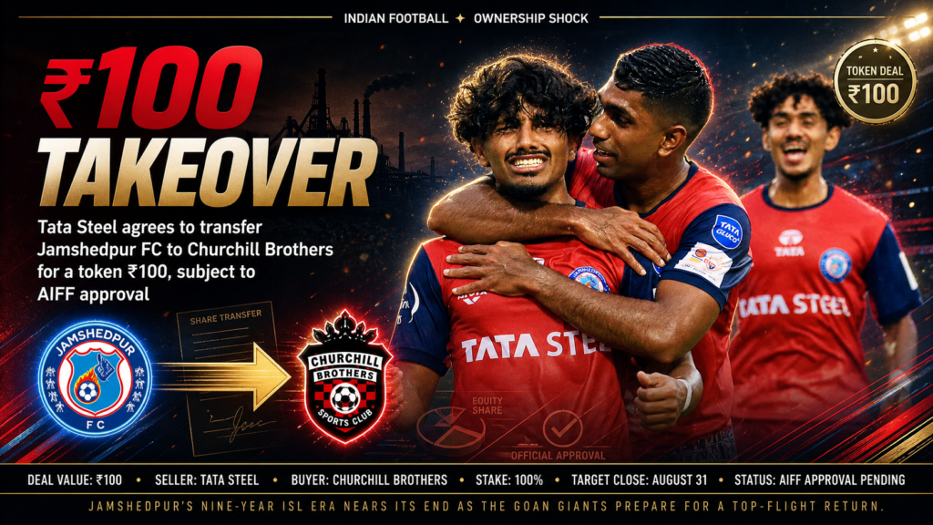 Tata Sell Jamshedpur FC for Just Rs 100