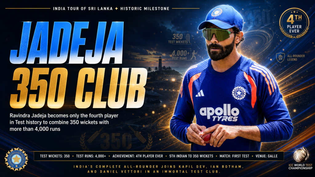 Ravindra Jadeja 350 Test wickets