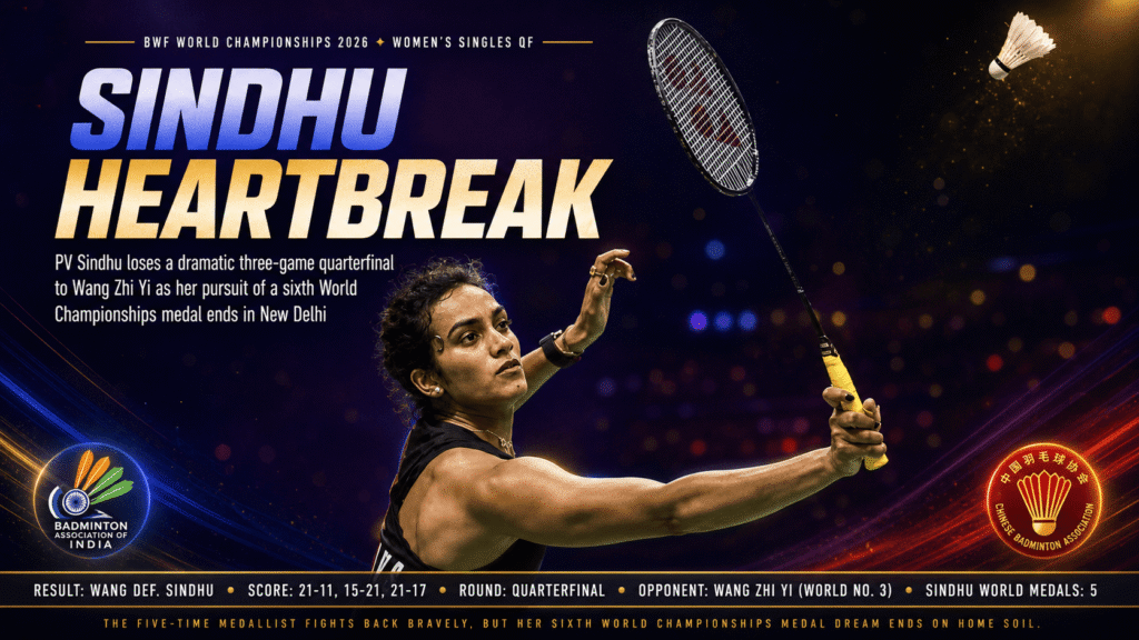 PV Sindhu Wang Zhi Yi loss