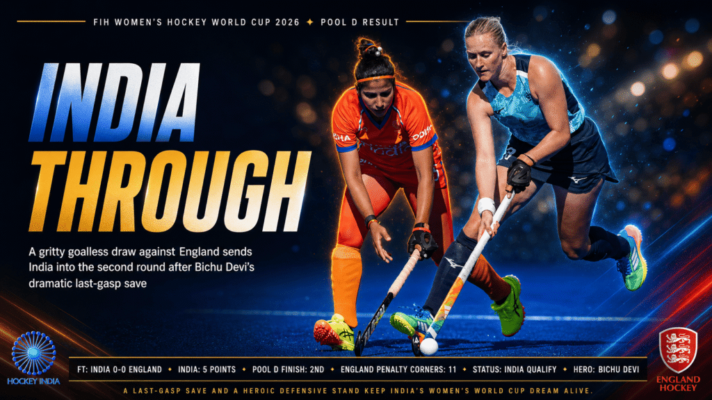 India women hockey England draw