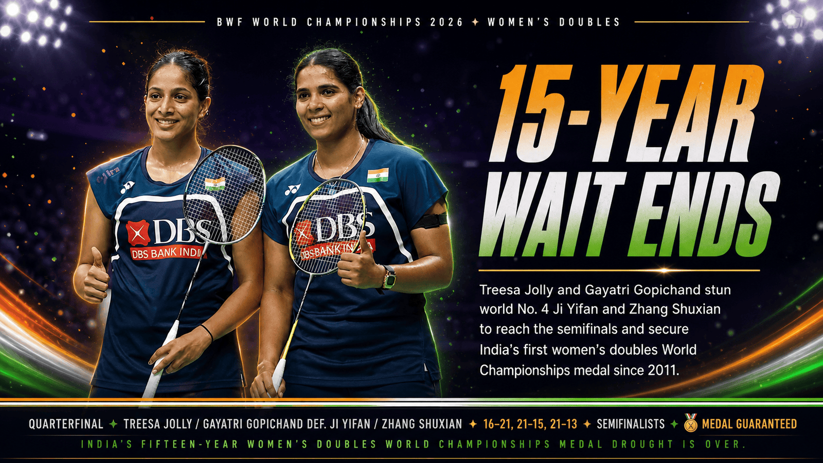 Treesa Jolly Gayatri Gopichand medal