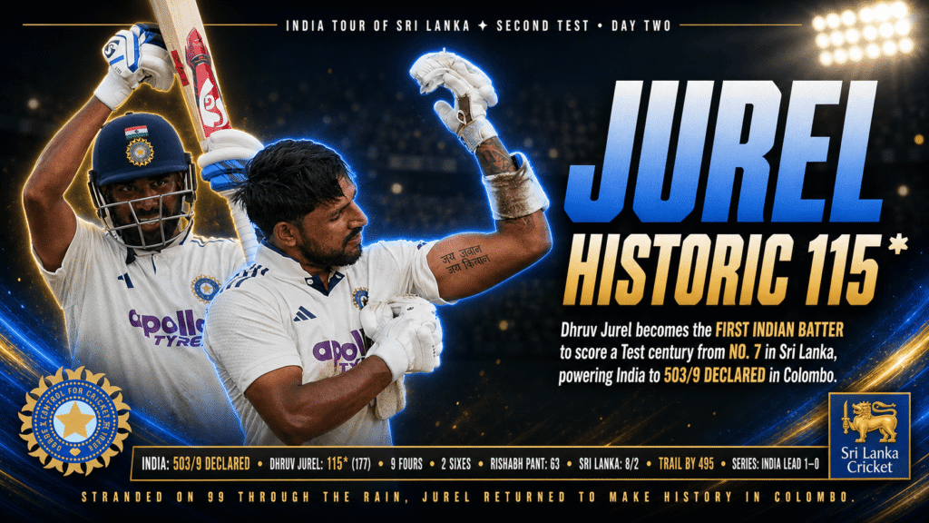 Dhruv Jurel century Colombo