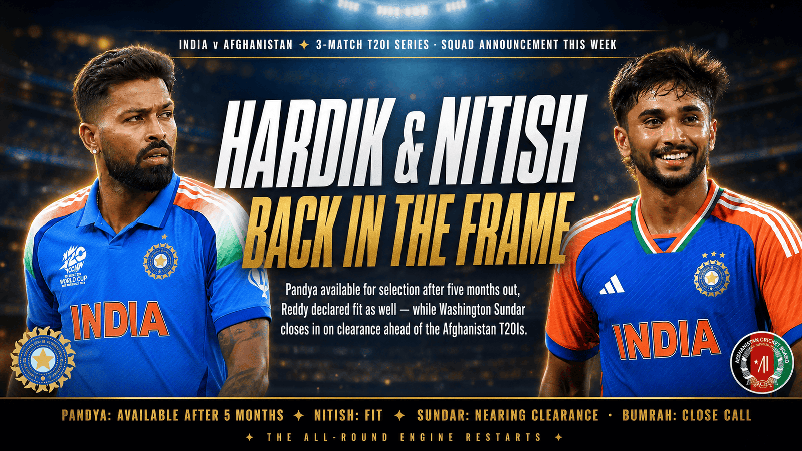 Hardik Pandya Afghanistan T20Is