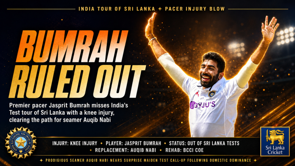 Jasprit Bumrah Sri Lanka Test tour