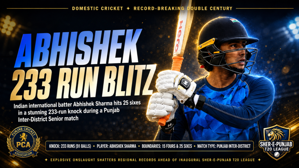 Abhishek Sharma 233 runs