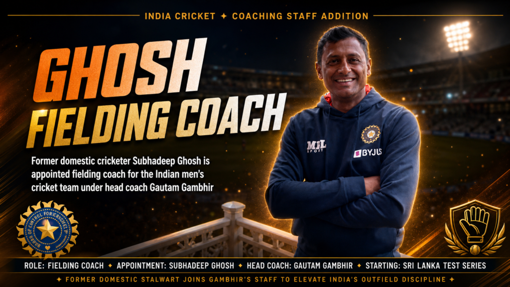 Subhadeep Ghosh India fielding coach