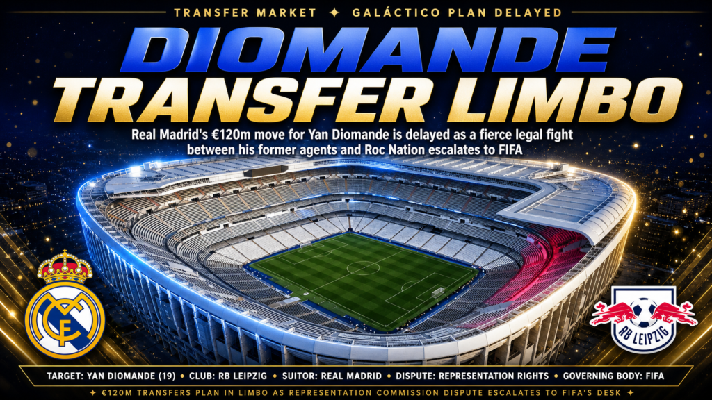Yan Diomande Real Madrid transfer delayed