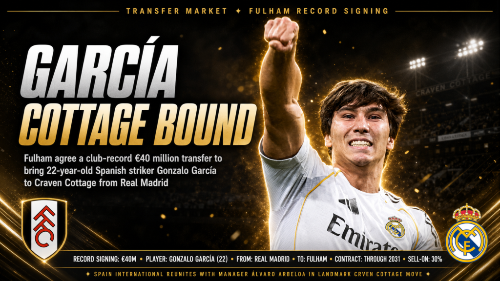 Fulham Smash Transfer Record for Real Madrid Star
