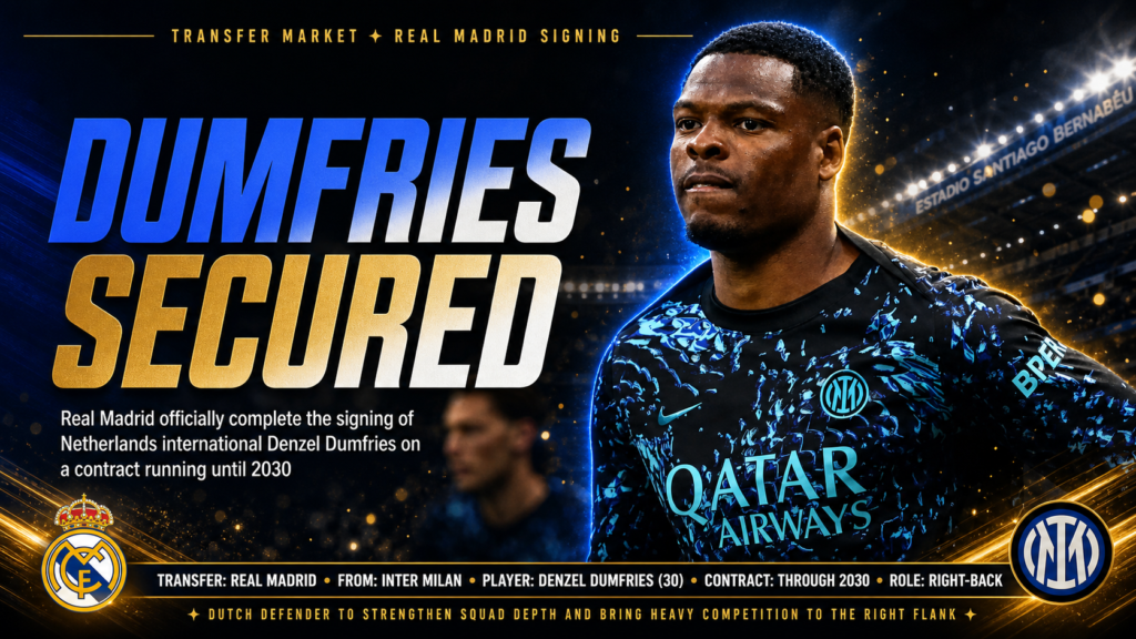 Huge Move: Real Madrid Complete Dumfries Deal