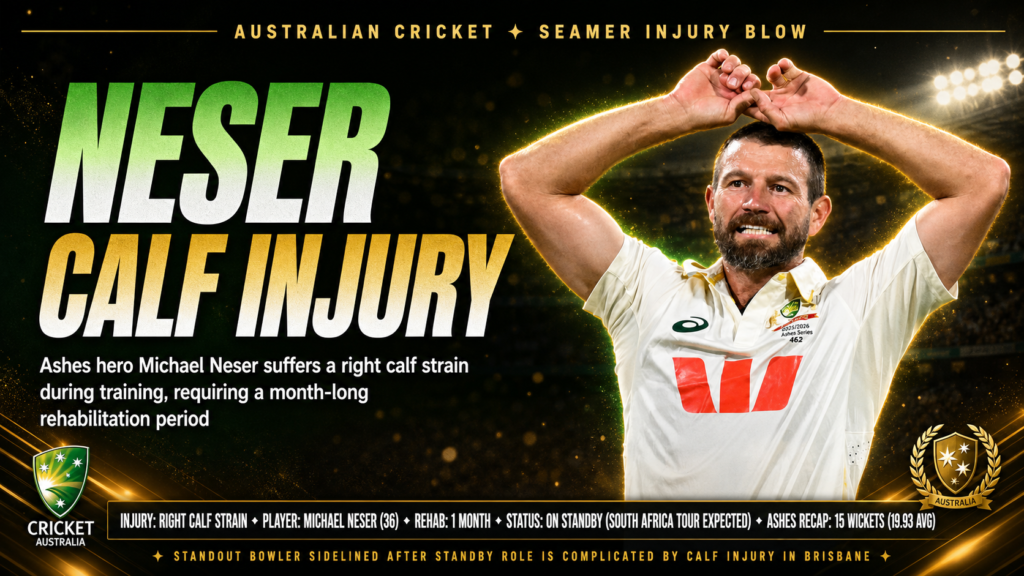 Shocking Blow: Ashes Hero Neser Suffers New Injury