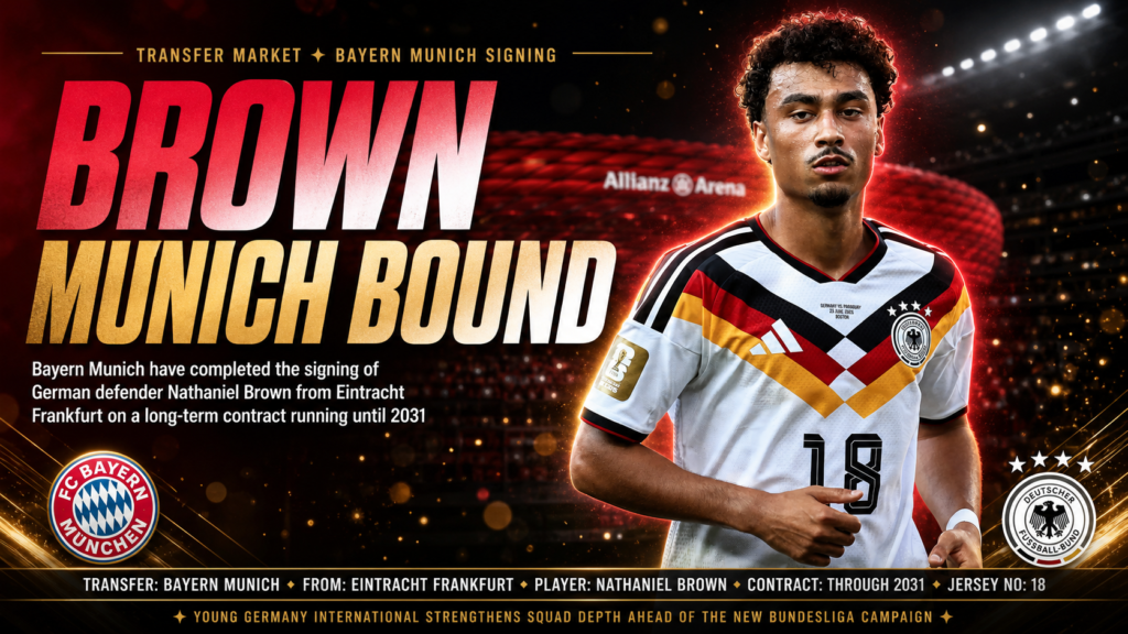 Bayern Confirm Big Move for German Defender