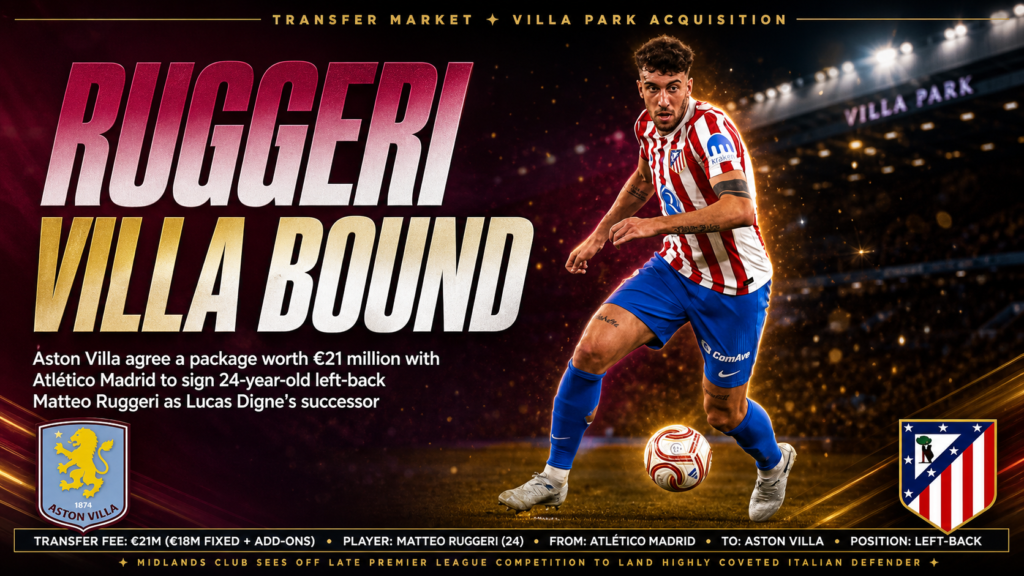 Big Deal: Villa Agree Fee for Atletico Defender