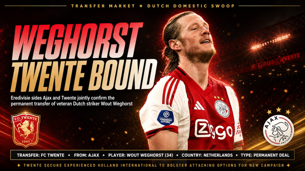 Big Move: Weghorst Leaves Ajax for Twente