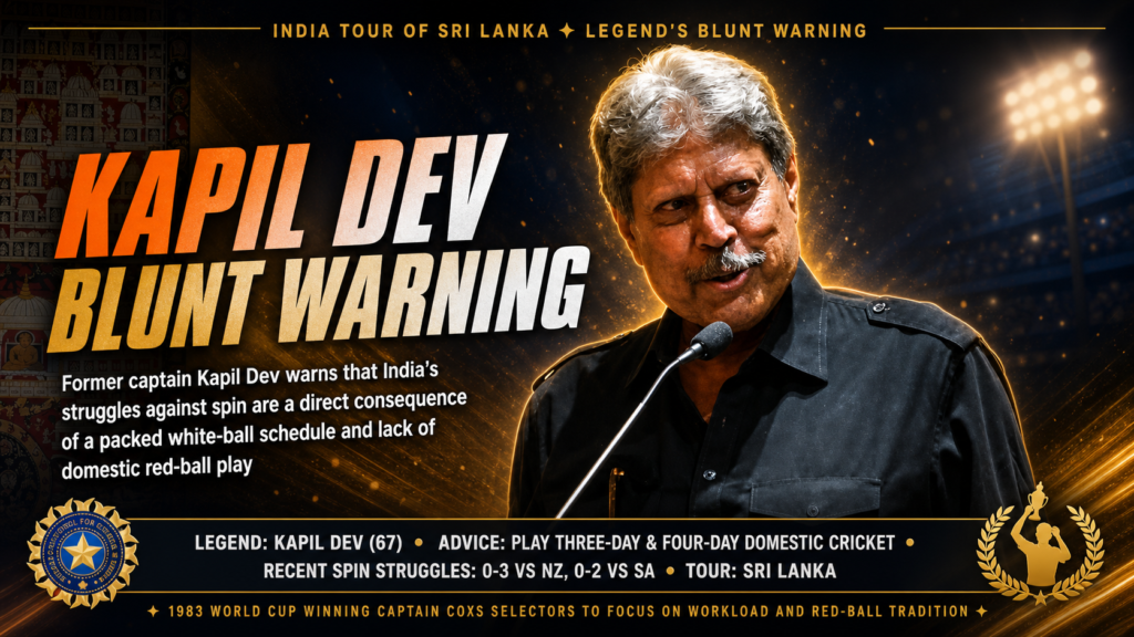 Kapil Dev Slams India’s Spin Struggles