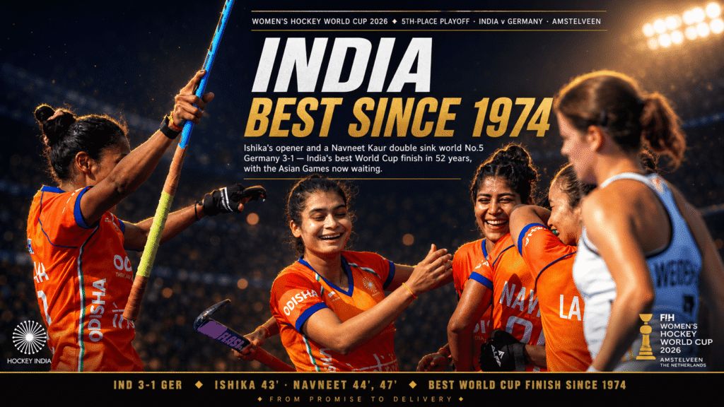 India Women Beat Germany for Historic Hockey Fifth